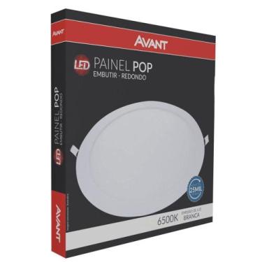 Imagem de Luminária Avant Painel Redondo LED 12W de Embutir