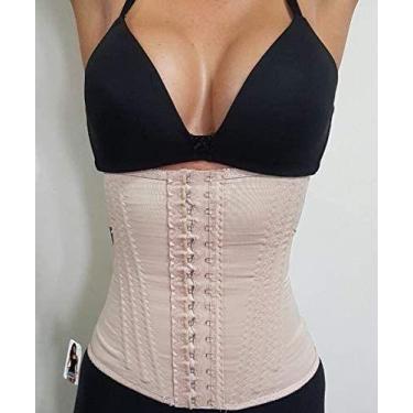 Imagem de Cinta Modeladora ESPECIAL REFORÇADA 12 Barbatanas 2 Ajustes-faixa (Beg