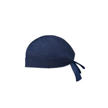Imagem de Bandana Jeans Chef de Cozinha Touca Azul Unissex Ajustavel - DU CHEF