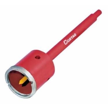 Imagem de Serra Copo Diamantada - Haste e Pino Guia p/ Alvenaria 35 Mm - CORTAG