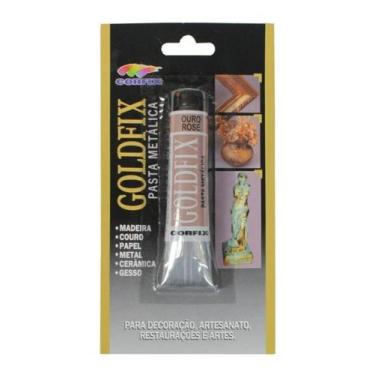 Imagem de Pasta Metalica Goldfix 20ml 248 Ouro Ros Corfix