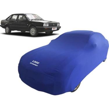 Imagem de Capa De Tecido Proteção Carro Volkswagen Santana 1990 Luxo - Mz, Azul