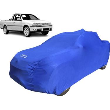 Imagem de Capa Em Tecido Para Carro Volkswagem Saveiro G3 - Mz, Azul