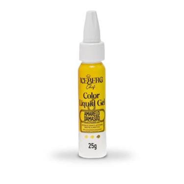 Imagem de Corante Amarelo Damasco Liquid Gel 25g Iceberg Chef Original