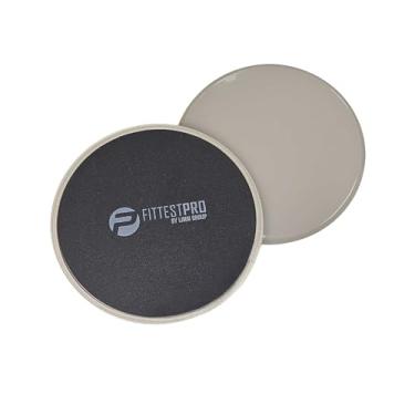 Imagem de Limm Core Sliders Fitness - Discos Deslizantes para Trabalhar Estabilidade, AB, Pernas e Corpo Full (Conjunto de 2) - Bônus Carry Bag & Workout Ebook - Preto Ginásio Gliding Disco Pads para Hardwood, Tapete e Mais