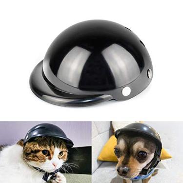 Imagem de Namsan Capacete de Gato Preto Pequeno para Motocicleta e Bicicleta