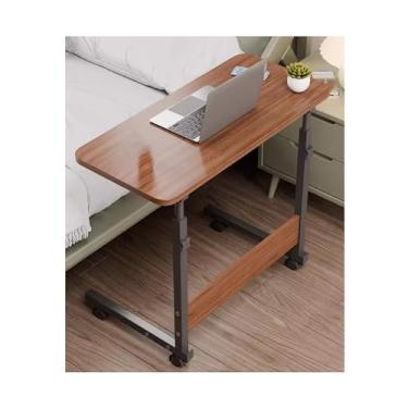 Imagem de LICONG-2019 Mesa de cabeceira para computador móvel, mesa pequena, mesa de computador simples, mesa de quarto, mesa de elevação para estudantes, mesa de elevação para estudantes, mesa de computador