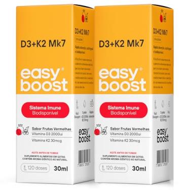 Imagem de Vitamina D3 2000ui K2 Mk7 30mcg Easy Boost Kit 2x 30ml cada