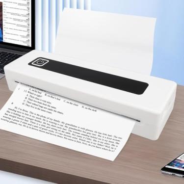 Imagem de Impressora Portátil, Impressora Térmica Portátil para Viagens, Impressora Térmica Sem Fio, Impressora 200DPI Sem Tinta, Impressora para Escritório, Casa