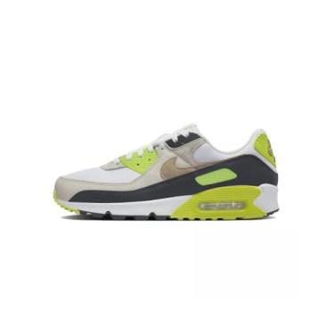 Imagem de Nike Tênis masculino Air Max 90 (DM0029-107, branco/ciber/cinza escuro fumê cáqui), Branco/ciber/cinza escuro fumê cáqui, 44