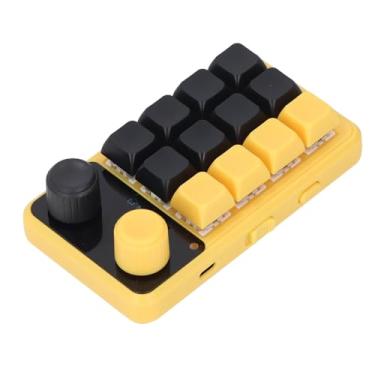Imagem de Teclado Macro Programável RGB, Botão Duplo de 12 Teclas, Interruptor Vermelho, Teclado Mecânico para Jogos Com Tecla de Comutação de Camada, Indicador de Camada, Teclado de Uma