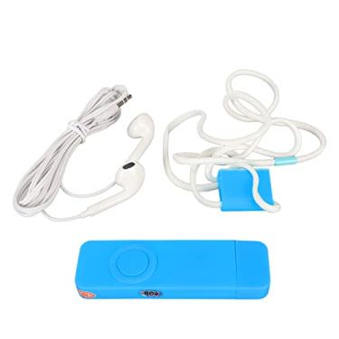 Imagem de Leitor de Música, Leitor de Mp3 Pequeno, Unidade Flash USB, Leitor de Música Portátil, Leitor de Mp3 de 8 GB, Mini Leitor de Mp3 para Esportes, Corrida, Exercício, Ciclismo (Azul)