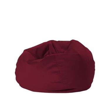 Imagem de Cadeira para pufe 76.2 cm macia aveludada, móveis para crianças e adolescentes, perfeita para ler, jogar videogame ou relaxar - Bordeaux