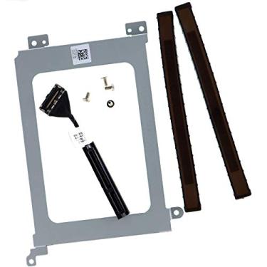 Imagem de Deal4Go Cabo de disco rígido SATA DC02C00BL00 XDYGX 0XDYGX com HDD Caddy Carrier de 2,5" 3FDY3 03FDY3 para Dell XPS 15 9550 9560 9570 Precision 5510 5520 5530