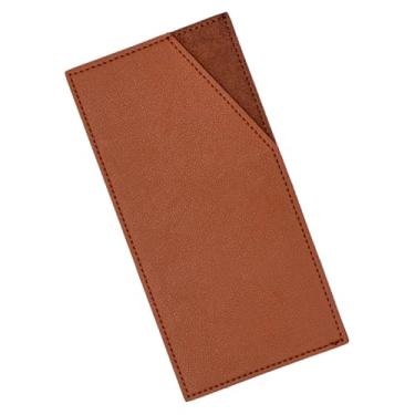 Imagem de XiowDow Envelopes de dinheiro em couro PU com suporte para cartão de crédito, clipe de dinheiro reutilizável para carteira de orçamento para mulheres e homens, organizador de cupons de recibo de