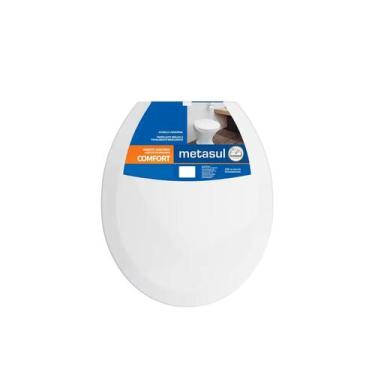 Imagem de Assento Sanitário BR Soft Oval Tampa Vaso Banheiro - Metasul