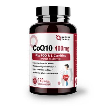 Imagem de Suplemento Nature Target CoQ10 400mg com PQQ, Ômega 3 e L-Carnitina