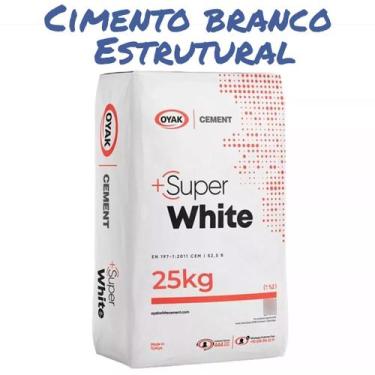 Imagem de Cimento Branco Estrutural Artesanatos E Bloco De Vidro 25kg - Cimsa