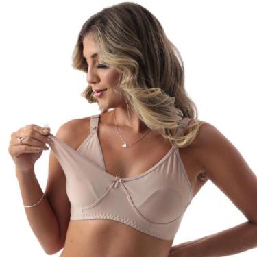 Imagem de Sutiã Amamentação Reforçado Gestante Feminino Ajustável Grávida Pós Pa