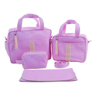Imagem de Kit Maternidade Saída Bolsa Bebê 4 Peças Menino Menina - Evundille, Ro