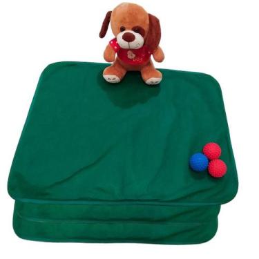 Imagem de Kit 3 Tapetes Higiênicos Laváveis p Cães Verde Grama 70x50cm 200 Lavag