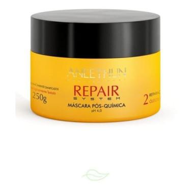 Imagem de Máscara Repair System Aneethun 250g, Tratamento Pós-Química com Óleos Reparadores, Hidratação Profunda, Nutrição Intensiva e Reparação de Danos Capilares, Prevenção da Quebra, Frizz e Pontas Duplas, Devolvendo Força, Maciez e Brilho aos Fios.