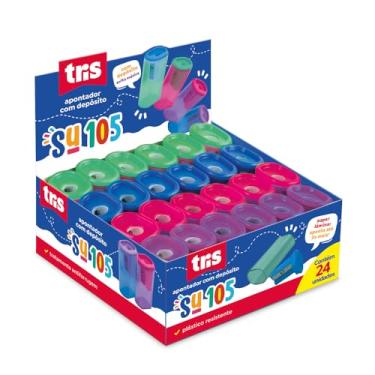 Imagem de Apontador Com Deposito Su-105 Elip Plastico Caixa 24 Unidades - Tris