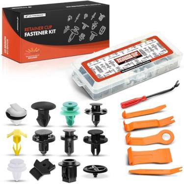 Imagem de A-Premium Kit de clipes de retenção de carro de 109 peças compatível com Nissan Rogue 2014-2023 - rebite de pino de acabamento específico do veículo - serve para para-choque traseiro, acabamento de