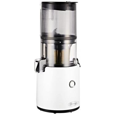 Imagem de Centrifuga de Frutas 2 Litros com Função Reversa e Funil Extra Grande, 110V 150W, Omega Juicer JC2022WHT11, Branca