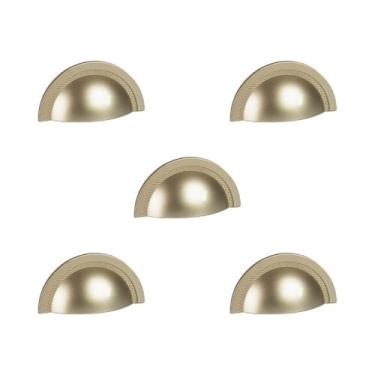 Imagem de Kit 5 puxador shell 48 mm zen dourado (fosco) zp4319.955 concha