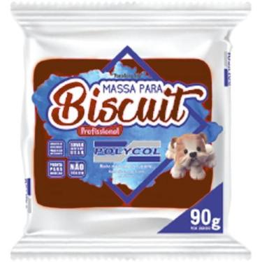 Imagem de Massa de Porcelana Fria Biscuit 90G Marrom Caixa com 12 Unidades - Pol