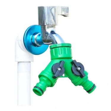 Imagem de Divisor Adaptador Mangueira Forma De Y Para Irrigação Jardim - Bruartt