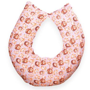 Imagem de Almofada Amamentação para Bebê Menino Sublimada - Carinha de Anjo, Lea