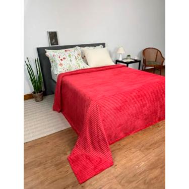 Imagem de Manta Flannel Fleece Canelada King Size Serrano 2,40 m x 2,60 m Com 1 peça - Produto Importado
