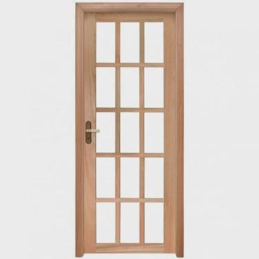 Imagem de Porta de Madeira 213x94cm sem Vidro com Batente 9,4cm ewk P20 M30 Rondosul