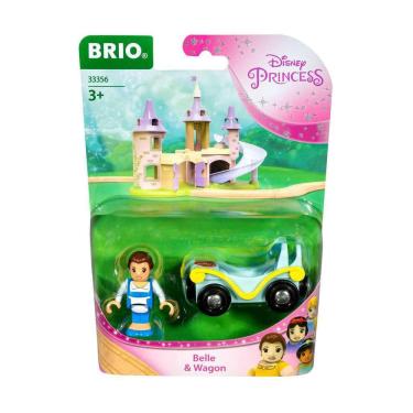 Imagem de Conjunto de trem de brinquedo brio Disney Princess Belle com vagão de mais de 3 anos