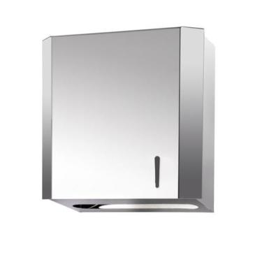 Imagem de Dispensador Manual De Papel Toalha Interfolhado Em Aço Inox - Loren Me