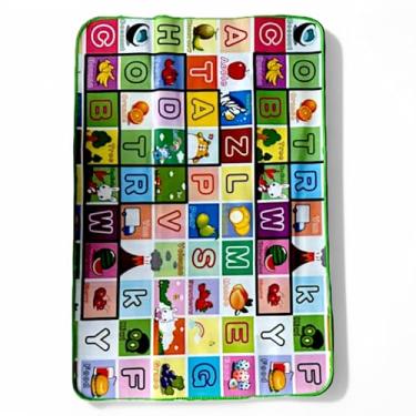 Imagem de Tapete Infantil Térmico Para Atividades Educativas Emborrachado e Lavável Tatame Infantil Tapete Infantil Dobrável e Impermeável Para Bebe e Criança Pista Sensorial Confortável premium 1,80 x 0,90Mts (Alfabeto)