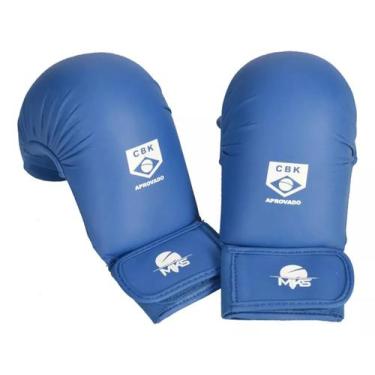 Imagem de Luva Karate Mks Combat Competition Homologada Cbk Azul, P