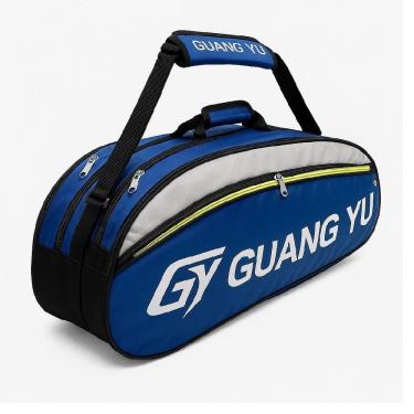 Imagem de Raqueteira Bolsa Dupla Profissional Mochila Para 2 Raquetes Tenis Beach Tennis Badminton Com Bolso E Alca Removivel