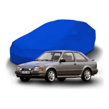 Imagem de Capa Para Cobrir Carros Sedã Azul Royal Com Elástico Tecido - Lobo set