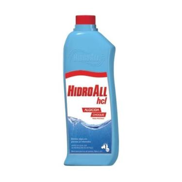 Imagem de Algicida Choque 1L HCL Tampa Vermelha  Hidroall
