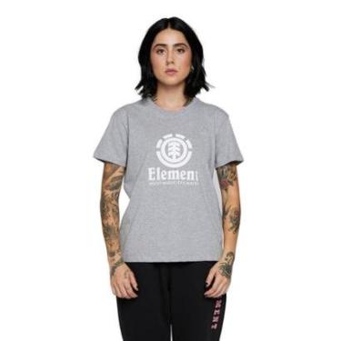 Imagem de Camiseta Element M/C Vertical Cinza Mescla Gg-Feminino