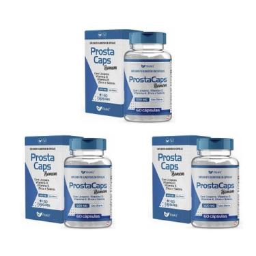 Imagem de Kit 3 ProstaCaps Homem Licopeno, Vit D, E, Zinco E Selênio 60 Caps - M