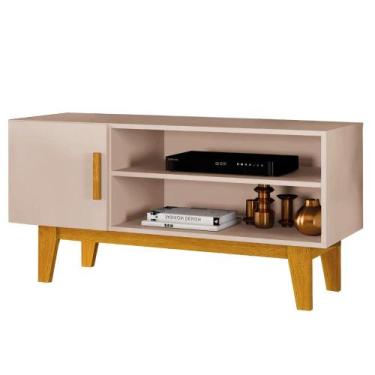 Imagem de Rack Estante Pequeno Madeira Minimalista Sala Quarto Luxo - CS MOVEIS,