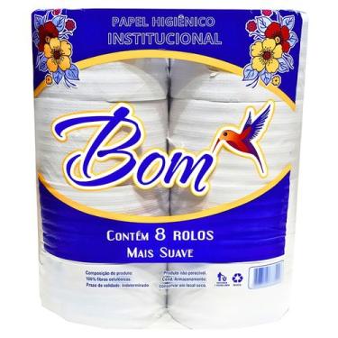 Imagem de Papel Higiênico Rolão Institucional Grande Branco Alta Absorção Eficie