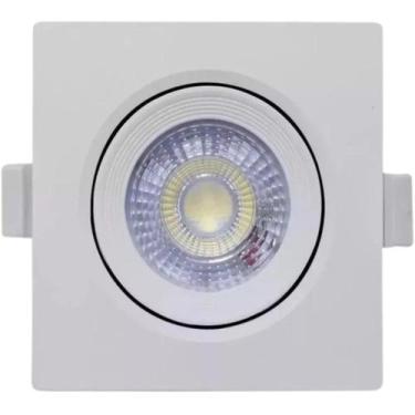 Imagem de Spot De Led Embutir Quadrado 7w Branco Frio 6500K Bivolt - JNG