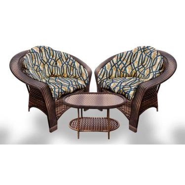 Imagem de Conjunto De Poltronas 19 2 Poltronas + 1 Mesa Centro