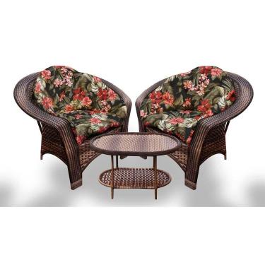 Imagem de Conjunto De Poltronas 19 2 Poltronas + 1 Mesa Centro Preto