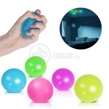 Imagem de Fidget Toy Bolinha Globble Anti Stress Fluorecente
